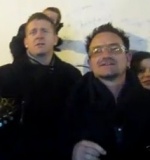 Damien busking with Bono, Glen and more…